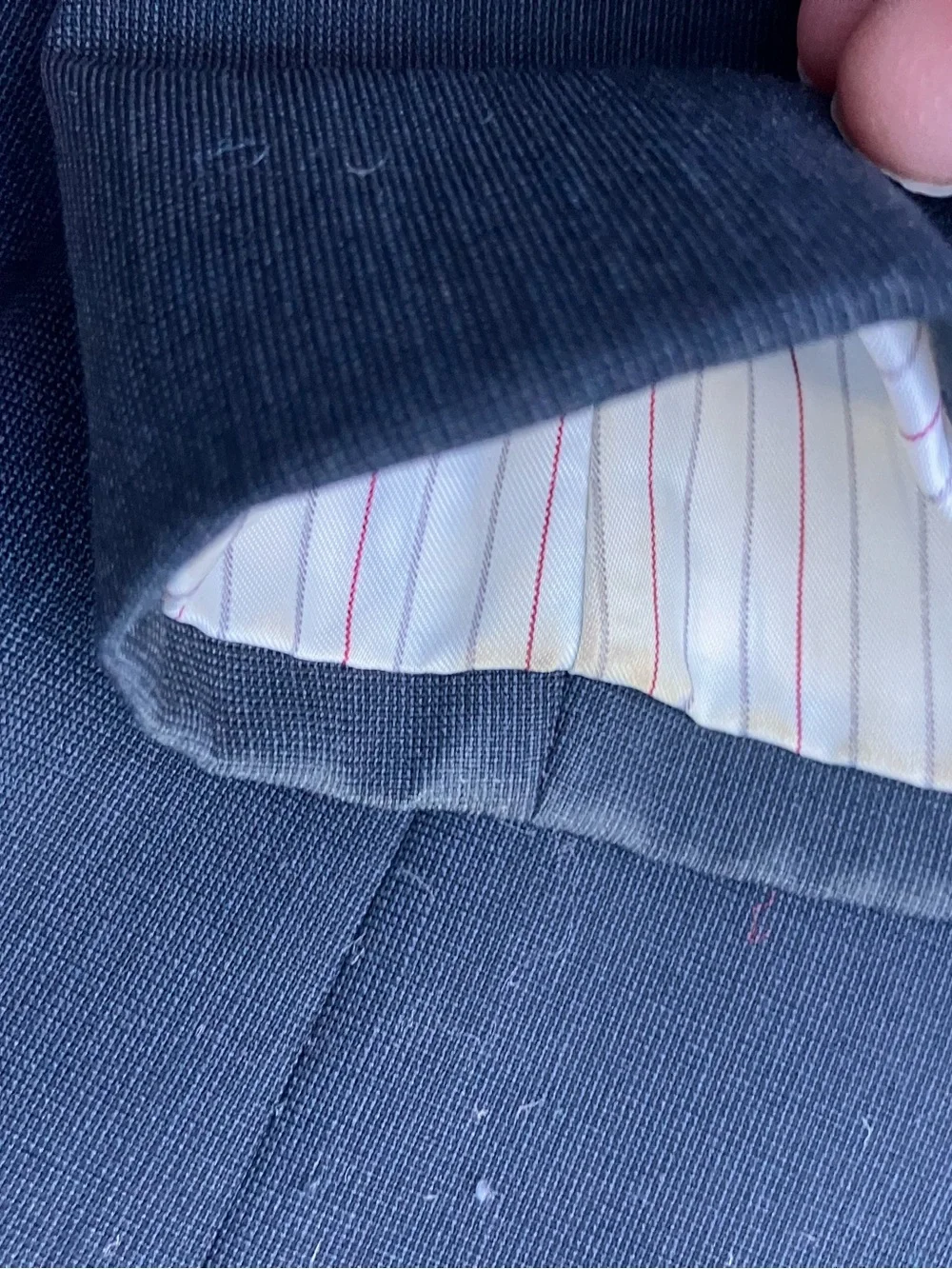 Covington wool blend eco-polyester men’s suit jacket 48R dark gray